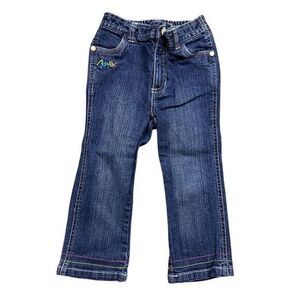 Coogi Toddler Girls Blue Jeans‎ Size 2T Elastic Waist Casual Denim